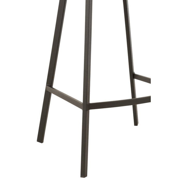 Barkruk Stephane Polyester Grijs 71 cm 45x43x97 cm-Barkrukken-J-Line