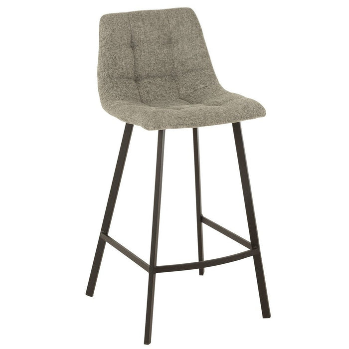 Barkruk Stephane Polyester Grijs 71 cm 45x43x97 cm-Barkrukken-J-Line