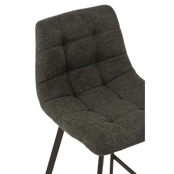 Barkruk Stephane Textiel | Metaal Dark Grey-Barkrukken-J-Line