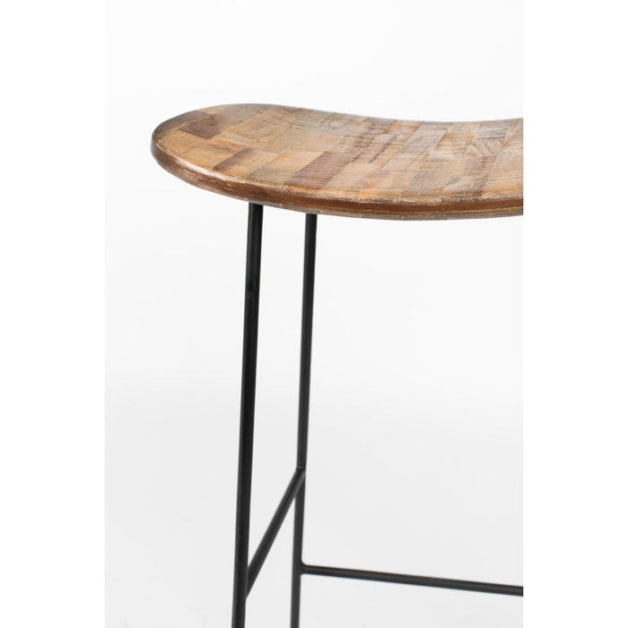 Barkruk Tangle Teak Naturel 76cm