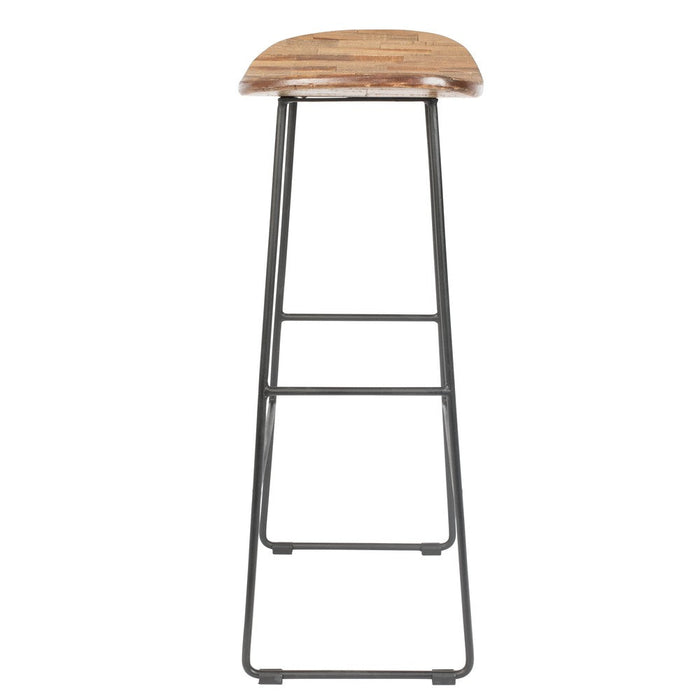 Barkruk Tangle Teak Naturel 76cm-Barkrukken-Creating Home