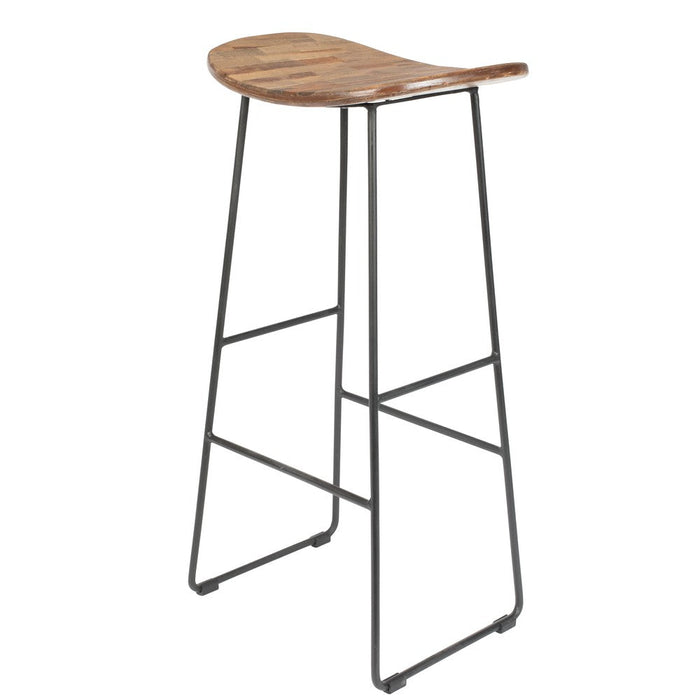 Barkruk Tangle Teak Naturel 76cm-Barkrukken-Creating Home
