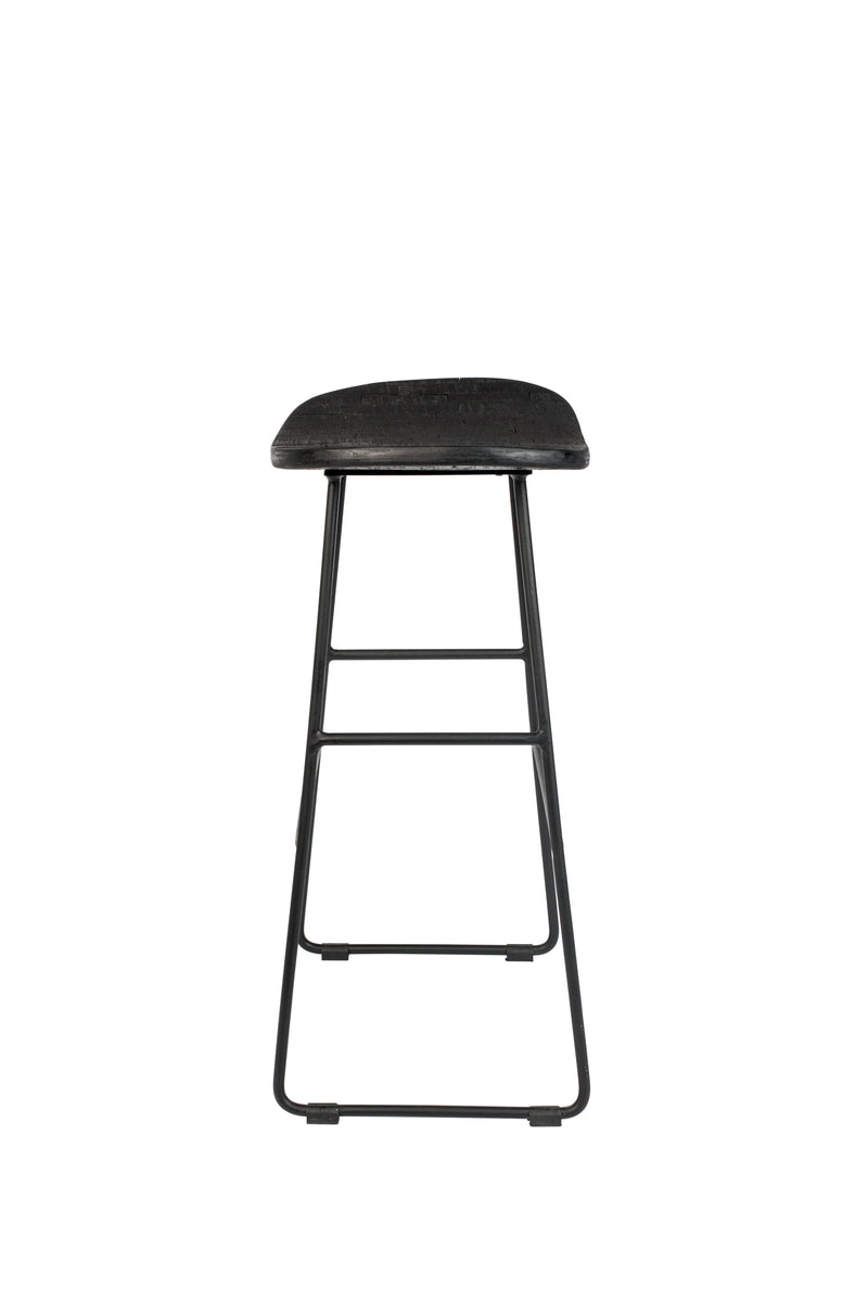 Barkruk Tangle Teak Zwart 62cm-Barkrukken-Creating Home