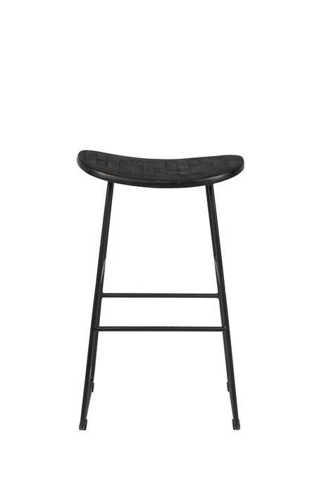 Barkruk Tangle Teak Zwart 62cm-Barkrukken-Creating Home