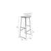 Barkruk Tangle Teak Zwart 76cm-Barkrukken-Creating Home