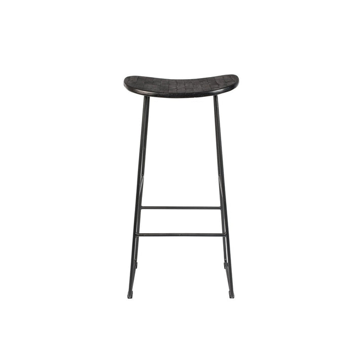 Barkruk Tangle Teak Zwart 76cm-Barkrukken-Creating Home