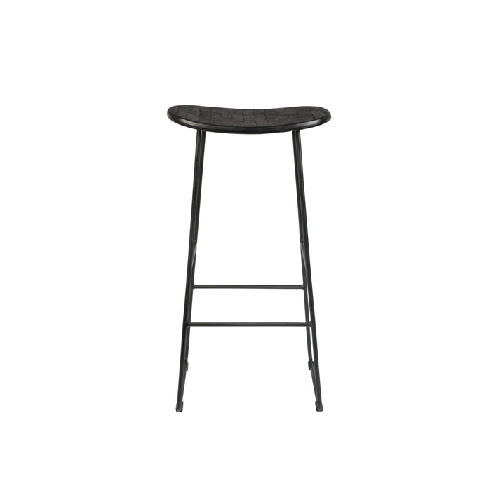 Barkruk Tangle Teak Zwart 76cm