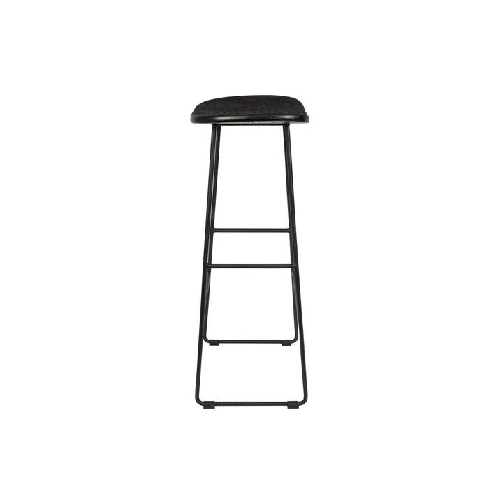 Barkruk Tangle Teak Zwart 76cm