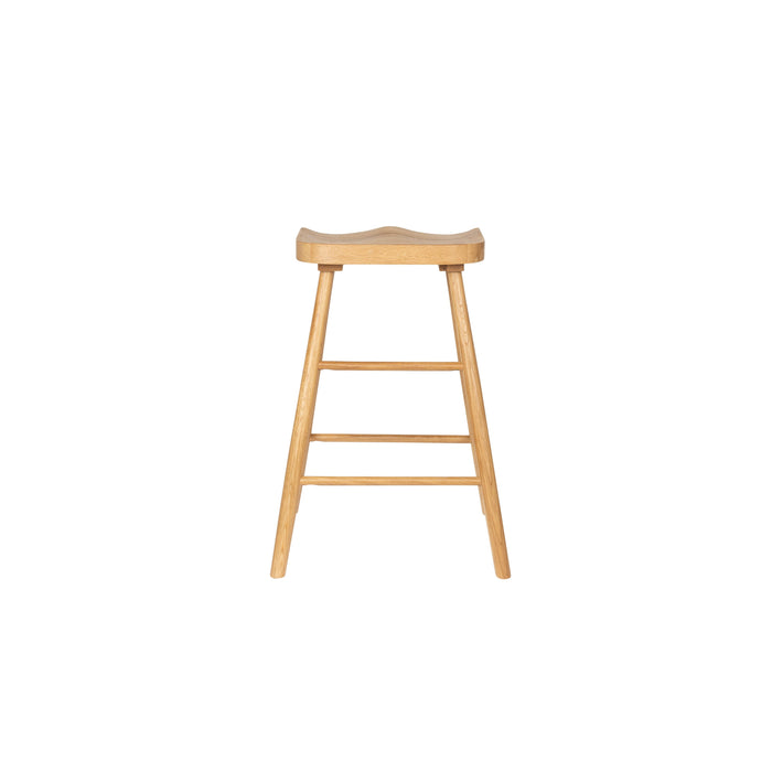 Barkruk Vander Oak hout Naturel 64cm-Barkrukken-Creating Home