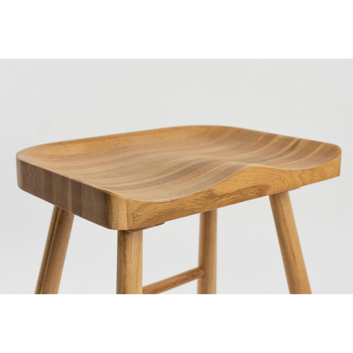 Barkruk Vander Oak hout Naturel 64cm-Barkrukken-Creating Home