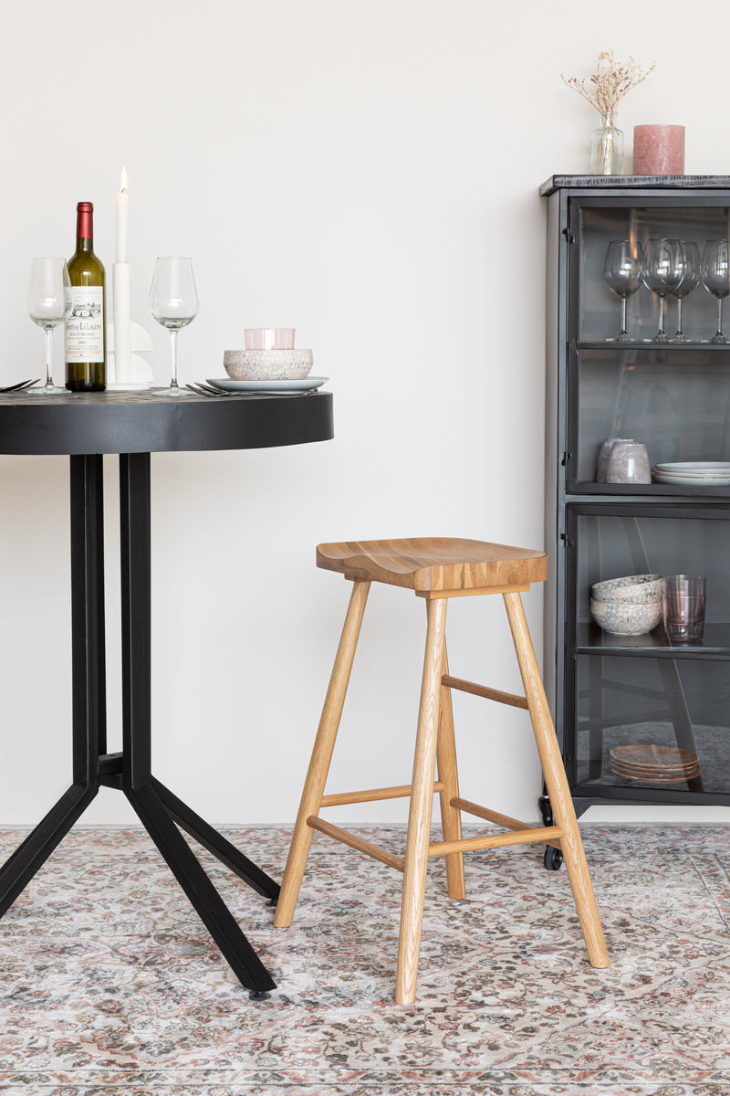 Barkruk Vander Oak hout Naturel 64cm-Barkrukken-Creating Home
