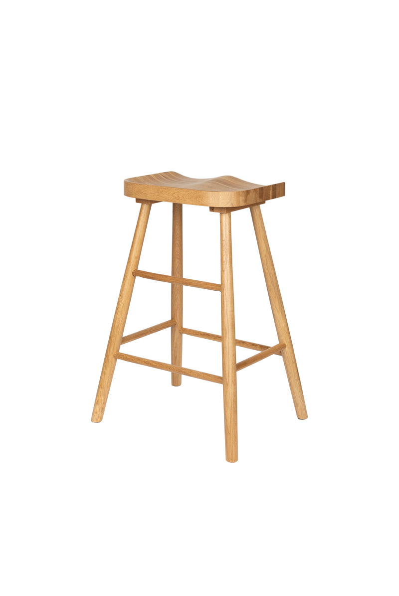 Barkruk Vander Oak hout Naturel 64cm-Barkrukken-Creating Home