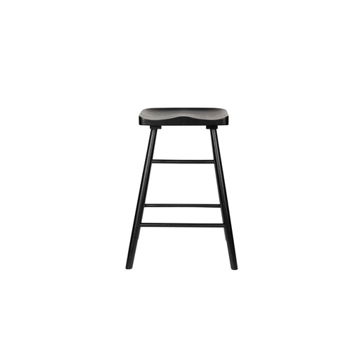 Barkruk Vander Oak hout Zwart 64cm-Barkrukken-Creating Home