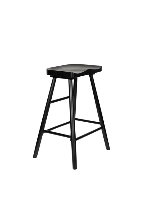 Barkruk Vander Oak hout Zwart 64cm-Barkrukken-Creating Home