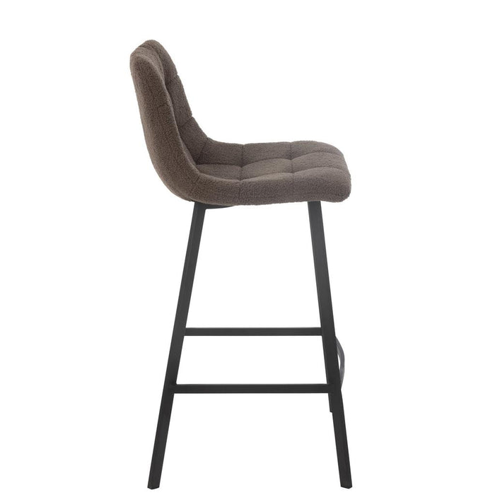 Barkruk Wit Polyester 43 cm 43x46x95 cm-Barkrukken-J-Line