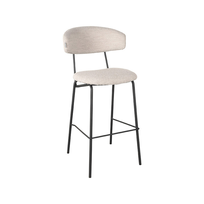 Barkruk Zack Naturel Boucle Hoog 53x56x107 cm-Barkrukken-LABEL51