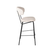 Barkruk Zack Naturel Boucle Hoog 53x56x107 cm-Barkrukken-LABEL51