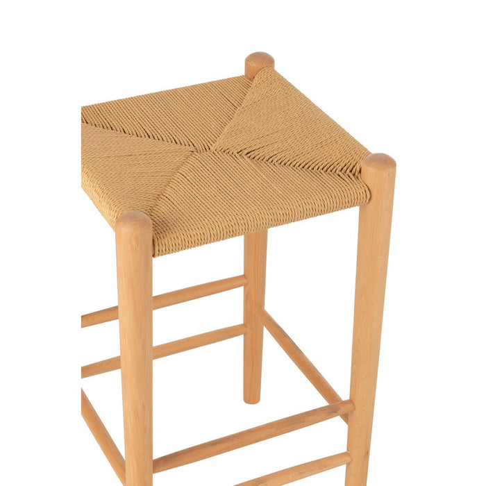 Barkruk Zwart Beech hout 38 cm 38x38x66.4 cm-Barkrukken-J-Line