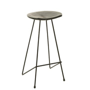 Barkruk Zwart Ijzer 40 cm 40x37x75 cm-Barkrukken-J-Line