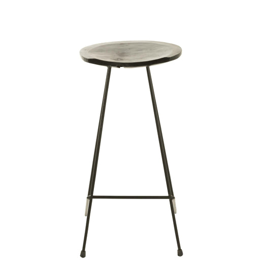 Barkruk Zwart Ijzer 40 cm 40x37x75 cm-Barkrukken-J-Line