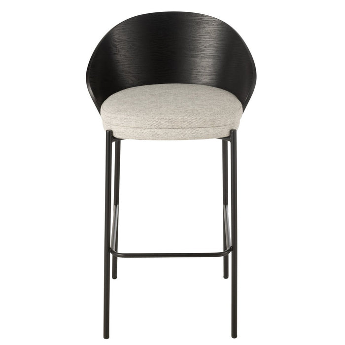 Barkruk Zwart Polyester 50 cm 50.5x53.1x97.8 cm-Barkrukken-J-Line