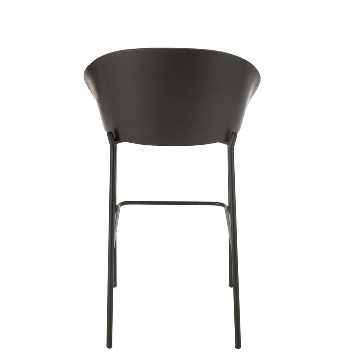 Barkruk Zwart Polyester 50 cm 50.5x53.1x97.8 cm-Barkrukken-J-Line