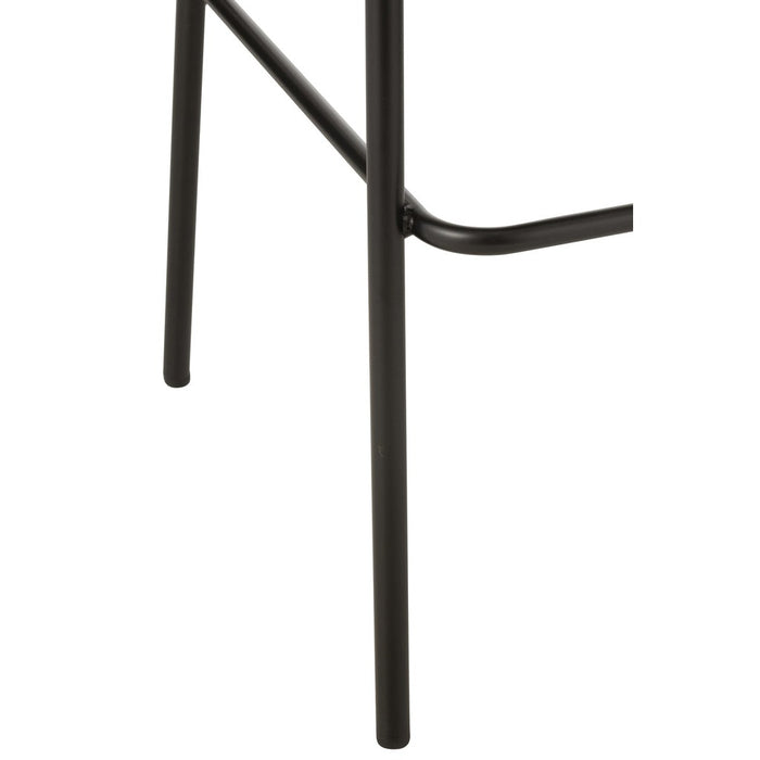 Barkruk Zwart Polyester 50 cm 50.5x53.1x97.8 cm-Barkrukken-J-Line