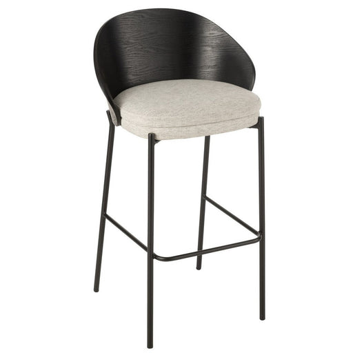 Barkruk Zwart Polyester 50 cm 50.5x53.1x97.8 cm-Barkrukken-J-Line