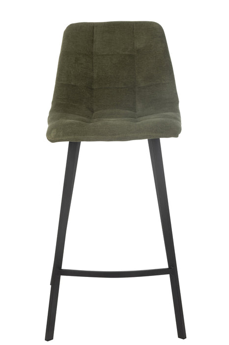Barstoel Kent metaal/polyester groen-Barkrukken-J-Line