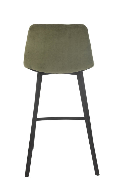 Barstoel Kent metaal/polyester groen-Barkrukken-J-Line