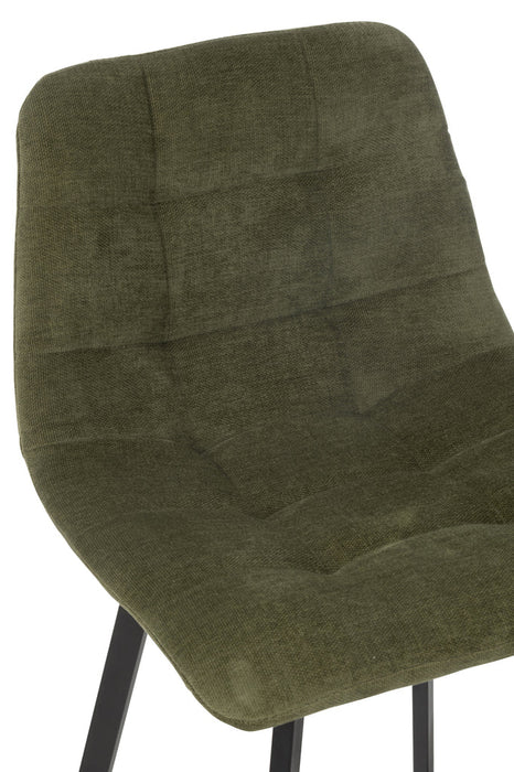 Barstoel Kent metaal/polyester groen-Barkrukken-J-Line
