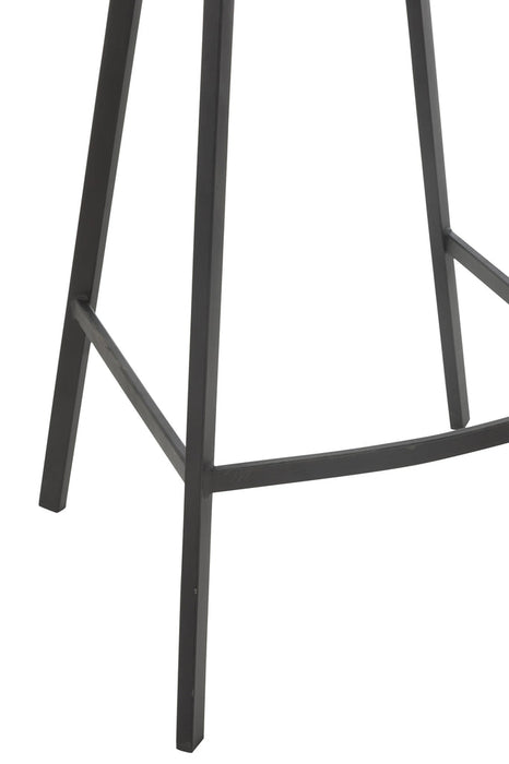Barstoel Kent metaal/polyester wit-Barkrukken-J-Line