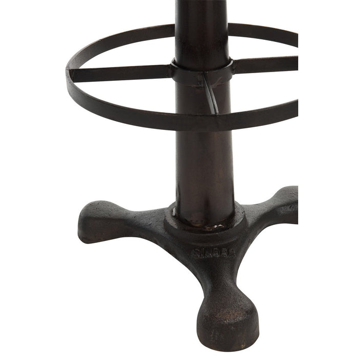 Barstoel Leder/metaal bruin-Barkrukken-J-Line