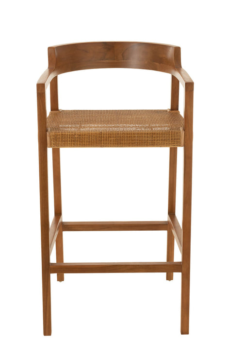 Barstool Emma Teak Brown-Barkrukken-J-Line