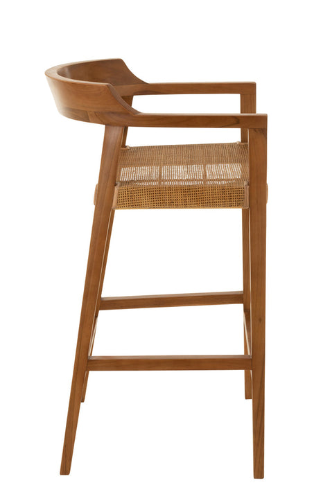 Barstool Emma Teak Brown-Barkrukken-J-Line