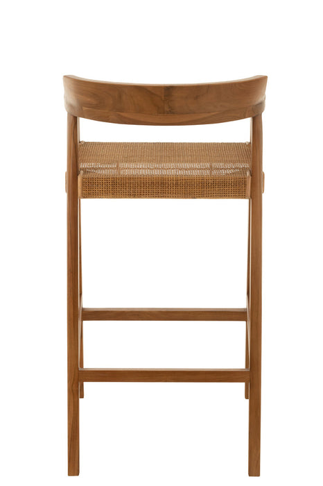 Barstool Emma Teak Brown-Barkrukken-J-Line