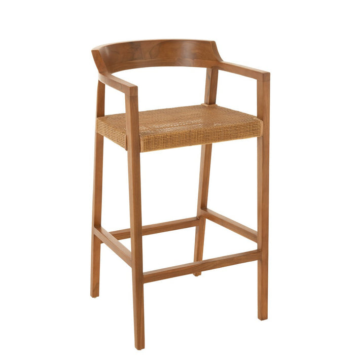 Barstool Emma Teak Brown-Barkrukken-J-Line