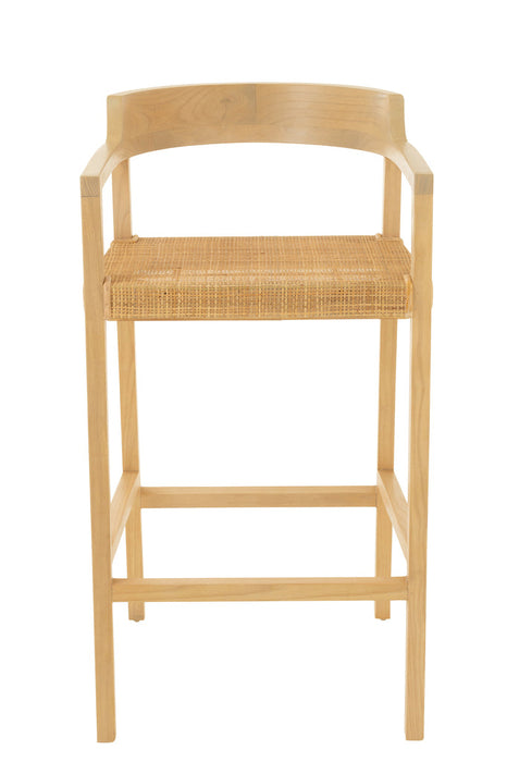 Barstool Emma Teak Natural-Barkrukken-J-Line