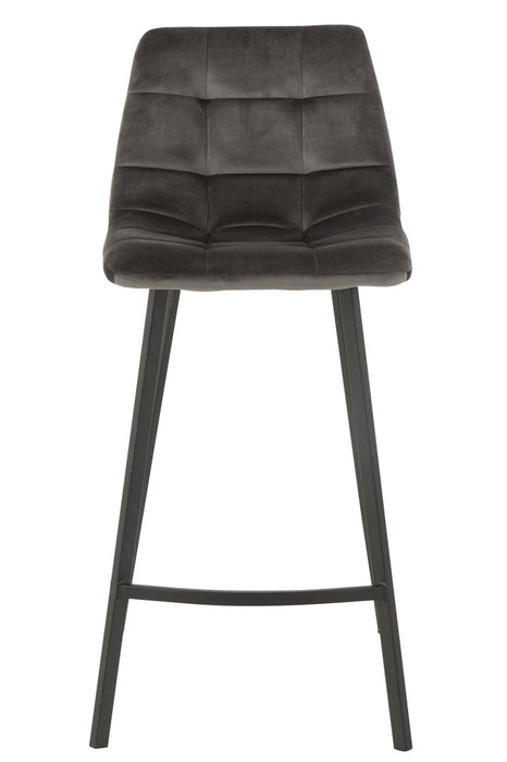 Barstool Olivier Textile/Metal Brown-Barkrukken-J-Line