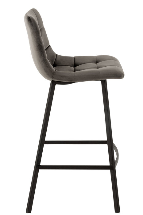 Barstool Olivier Textile/Metal Brown-Barkrukken-J-Line