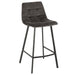 Barstool Olivier Textile/Metal Brown-Barkrukken-J-Line