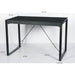 Bartafel Norris Bar Mangohout Zwart 140x80 cm-Bartafels-Livingfurn