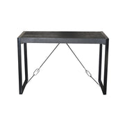 Bartafel Norris Bar Mangohout Zwart 140x80 cm-Bartafels-Livingfurn