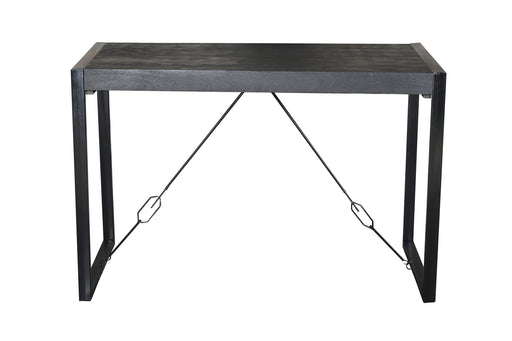 Bartafel Norris Bar Mangohout Zwart 140x80 cm-Bartafels-Livingfurn