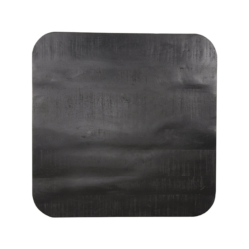 Bartafel Tafelblad Sloppy Edge Zwart Mangohout 70 70x70x3 cm-Organische tafelbladen-LABEL51