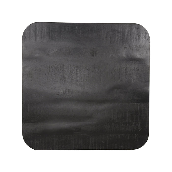 Bartafel Tafelblad Sloppy Edge Zwart Mangohout 70 70x70x3 cm-Organische tafelbladen-LABEL51