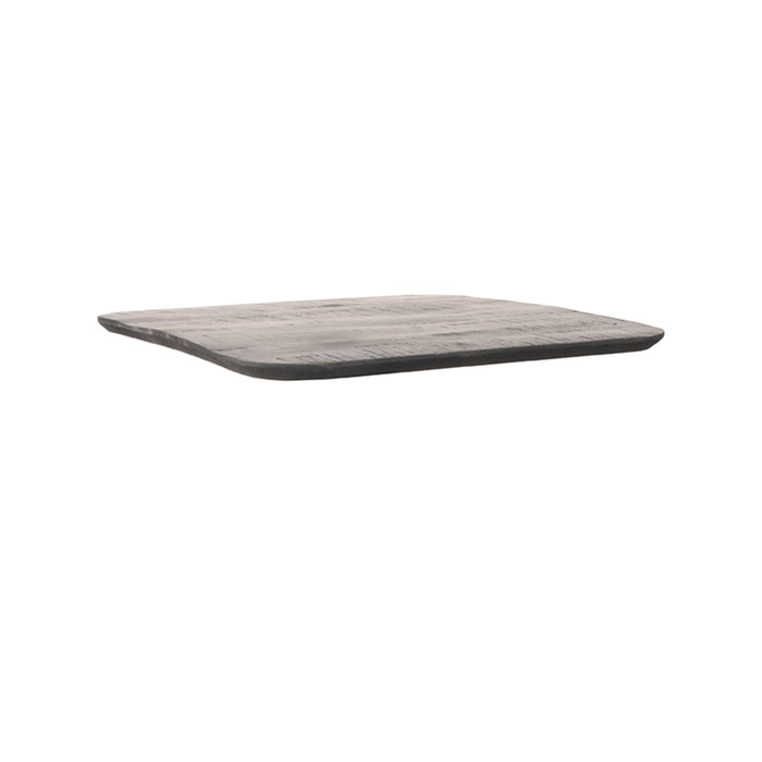 Bartafel Tafelblad Sloppy Edge Zwart Mangohout 70 70x70x3 cm-Organische tafelbladen-LABEL51