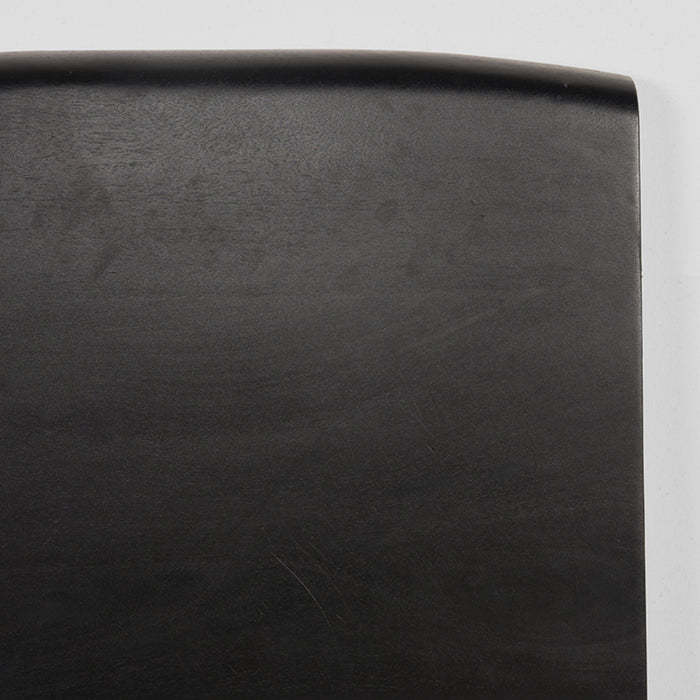 Bartafel Tafelblad Tree Edge Zwart Mangohout 70 cm 70x70x5 cm-Organische tafelbladen-LABEL51