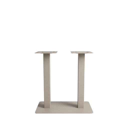 Bartafel Tafelpoot Dubbel Metaal Taupe 70x40x108 cm-Tafelpoten-LABEL51