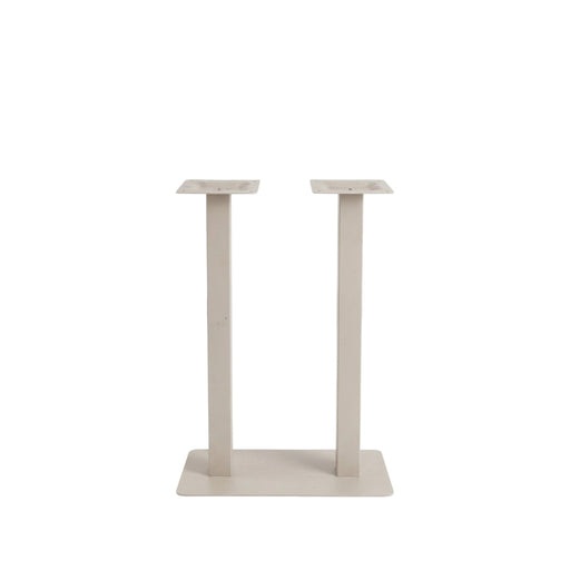 Bartafel Tafelpoot Dubbel Metaal Taupe 70x40x108 cm-Tafelpoten-LABEL51